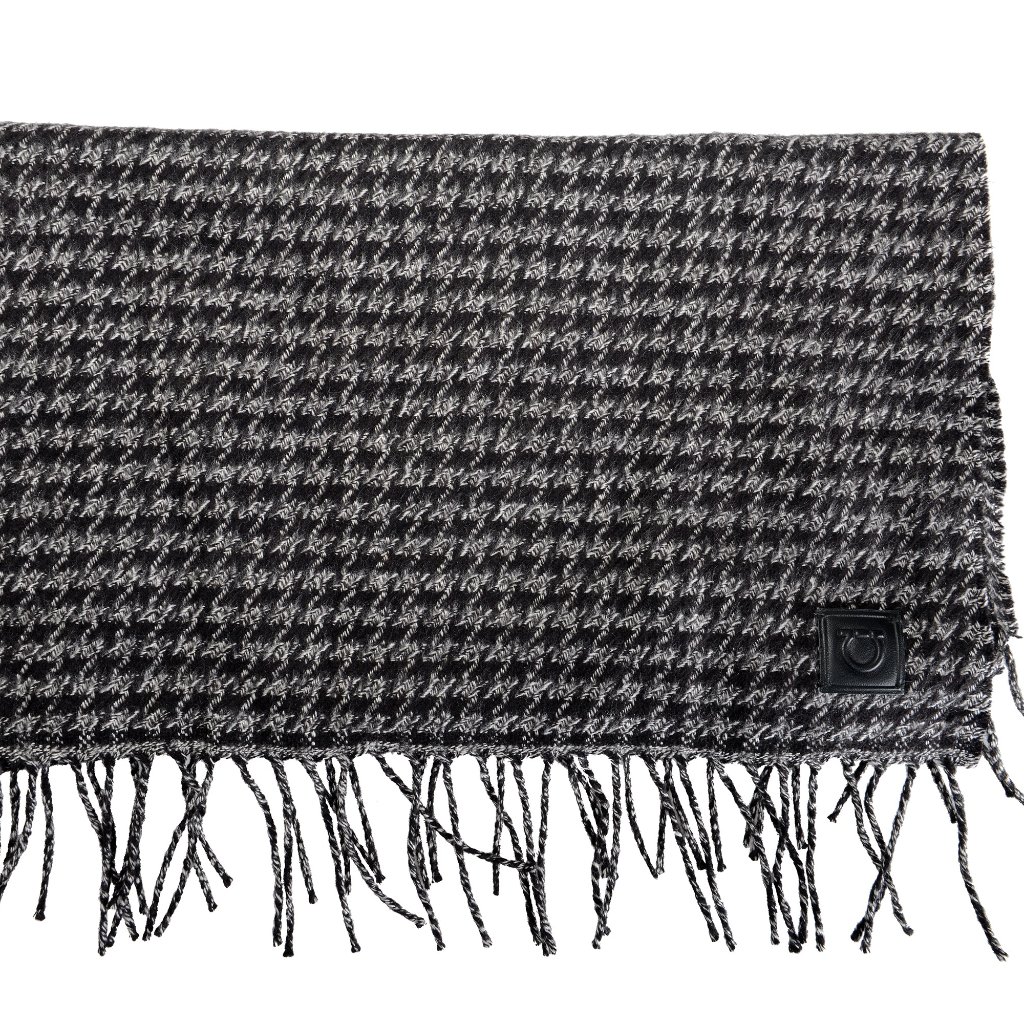 Salvatore Ferragamo Silk Wool Checkered Shawlscarf